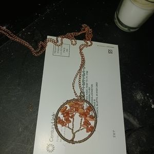 Chakra Tree of Life pendant on 24" sterling silver chain